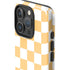 Yellow and White Checkerboard iPhone 16 Pro Max Impact Case